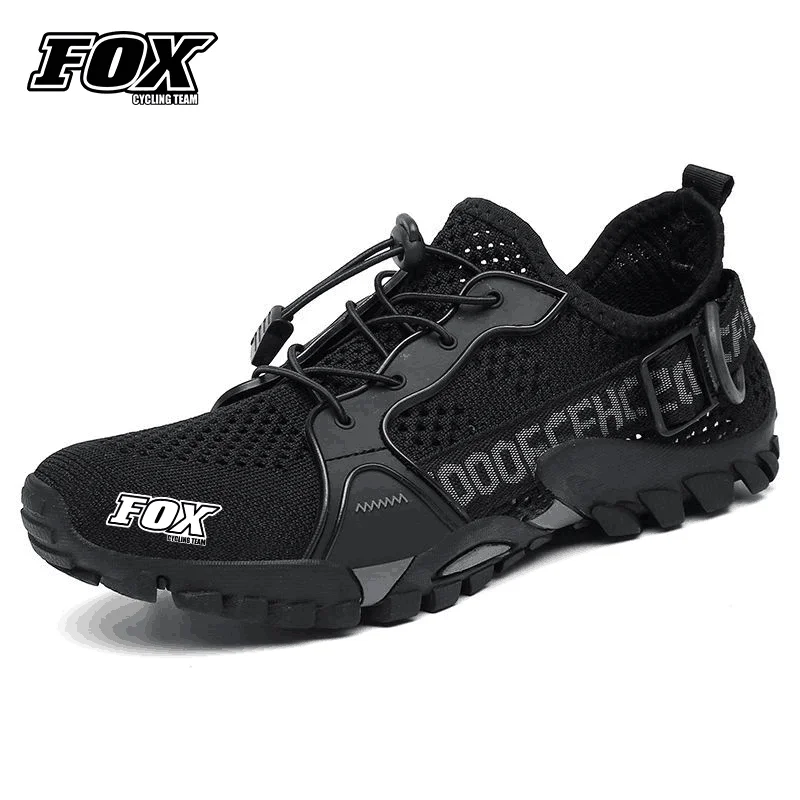 FOX Cycling Team Men's MTB Shoes Antiskid Road Mountain Bike Sneaker Downhill Motorcycle Clothing Bicycle Footwear Chaussure Vtt