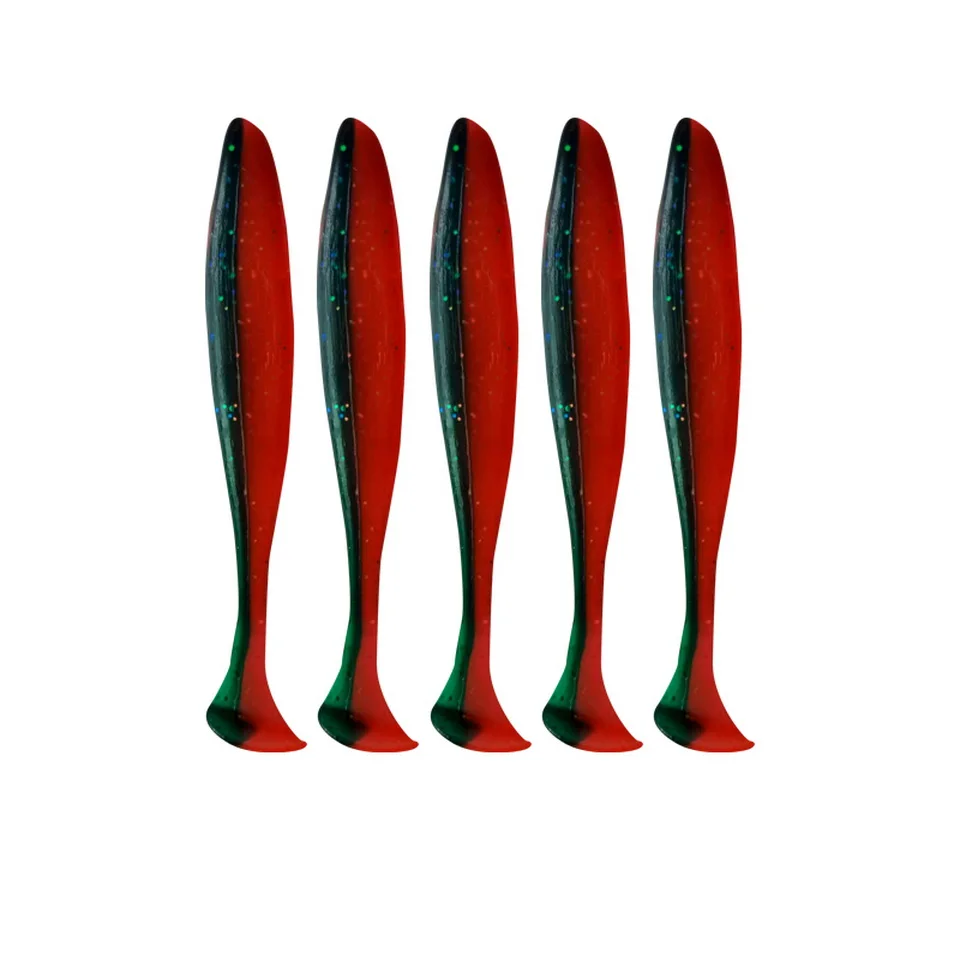 Angeln Locken 55mm 70mm 90mm T Schwanz Wurm Weichen Köder Jigging Wobbler Tackle Bass Hecht Künstliche silikon Swimbait – Detail 15