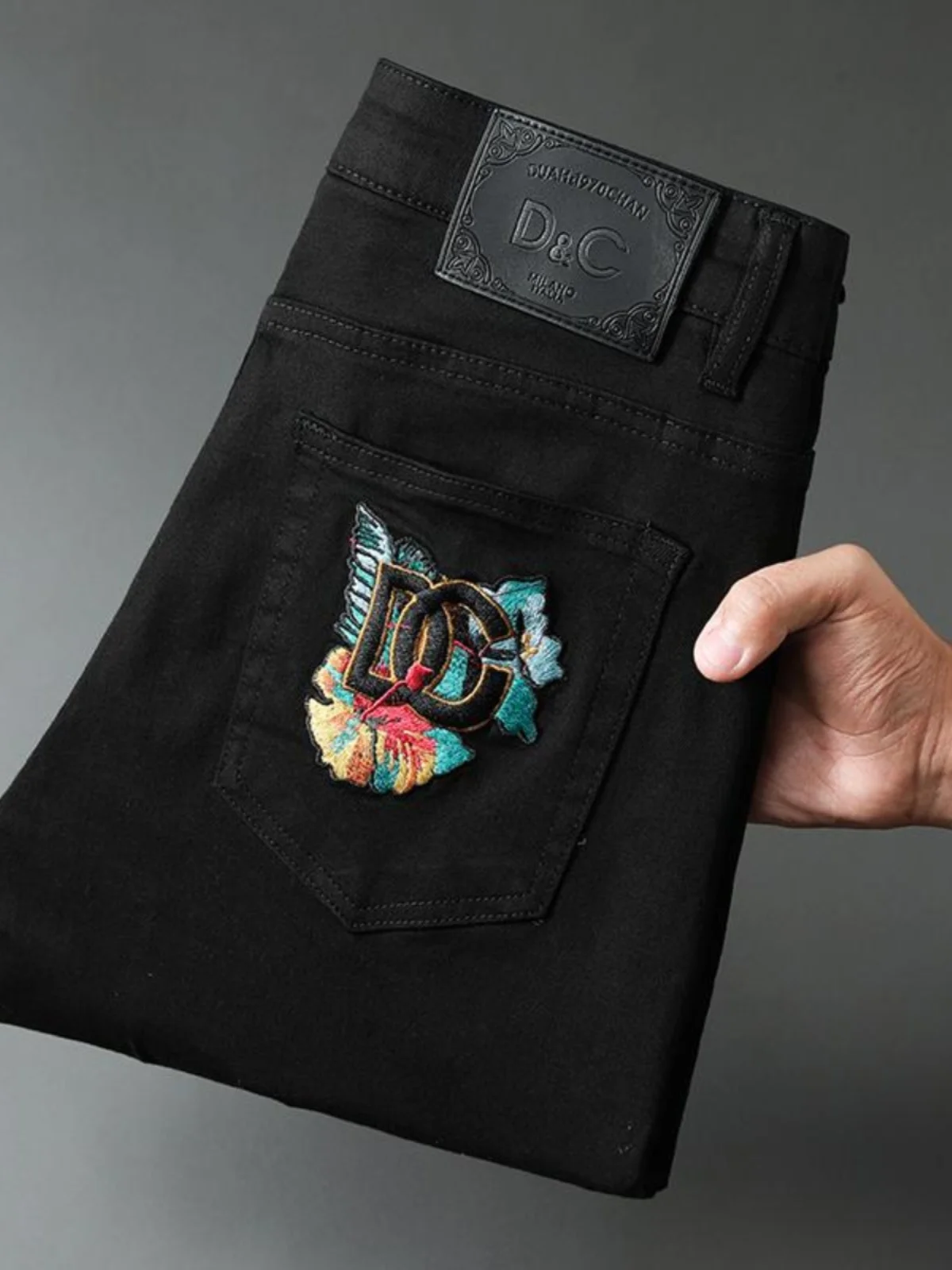 

Outlet Official Website Men's Jeans mid Waist Long Pants Faion Urban Sle Casual Spring Autumn Slim Fit Cool Feeling