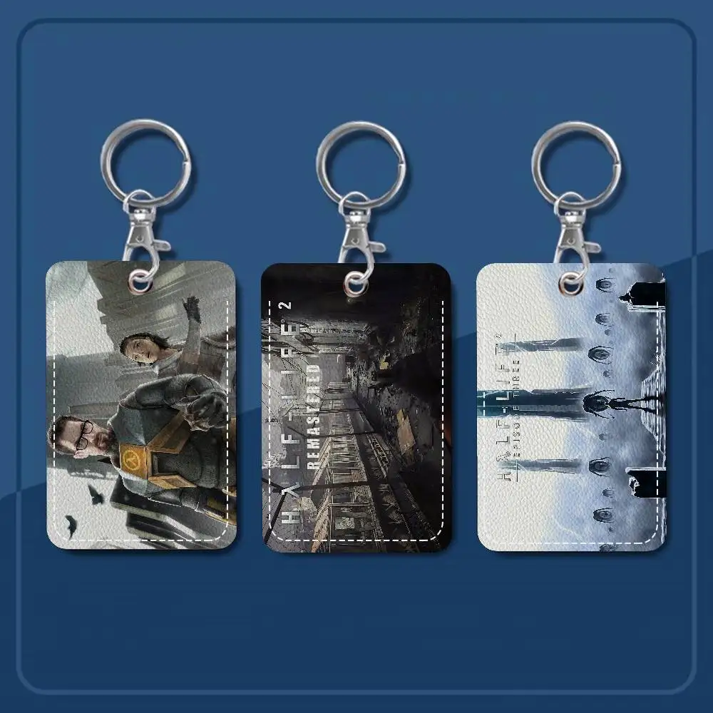 FPS Game Half Life 2 Card Holder Suitable For Bank Business Work Card Holder Credit ID Card Badge Bag Holder Keychain