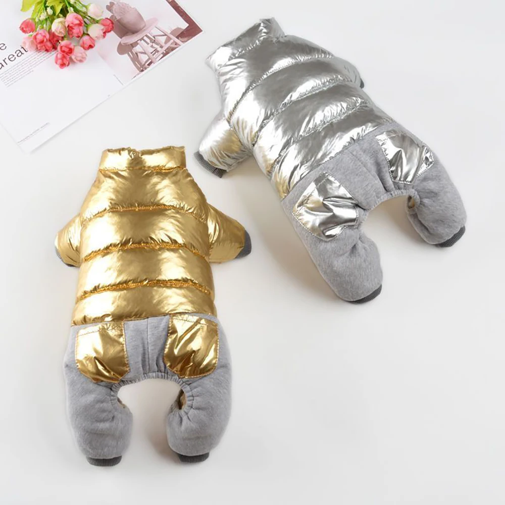 Waterproof Dog Clothes Winter Warm & Cozy Jacket with Four Legs For Small Medium Dogs Cats French Bulldog Windproof Jumpsuit