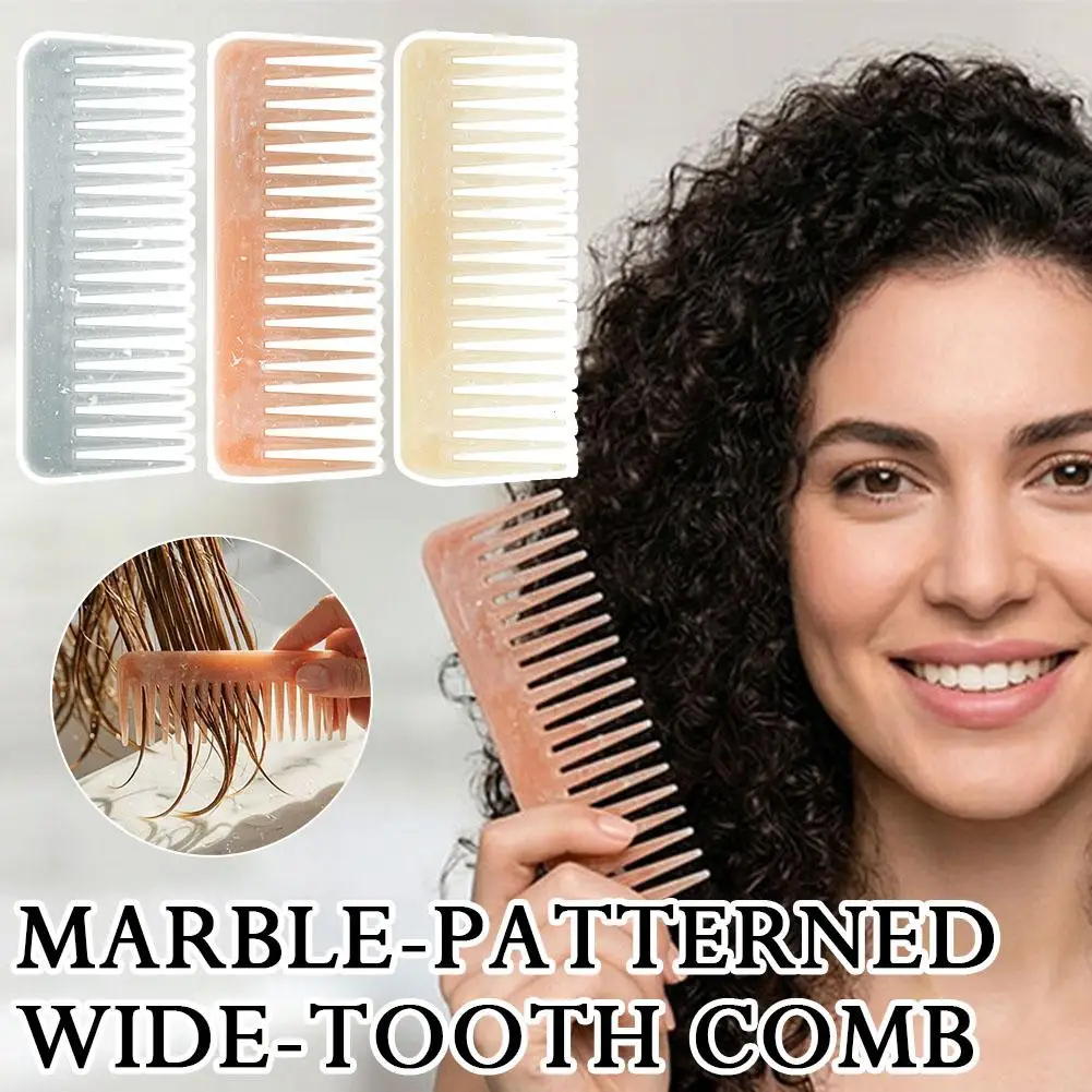 Large Wide Tooth Comb 20 Teeth Detangling Hairbrush Heat-resistant Anti-static Scalp Massage Hair Comb Hair Accessories