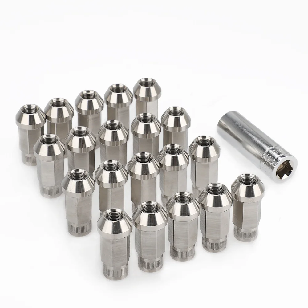 

20PCS Stainless Steel Lug Nuts M12x1.25 M12x1.5 M14x1.5 M14x2 1/2-20 Wheel Nuts Bolts For Mazda KIA Lincoln Suzuk