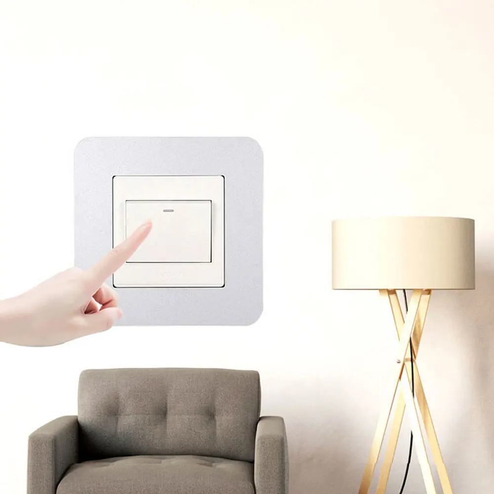 1Pc Simple Anti-Dirty Buckle Type Non-Adhesive Dustproof Switch Protective Cover Outlet Wall Sticker For Home Living Room Decor