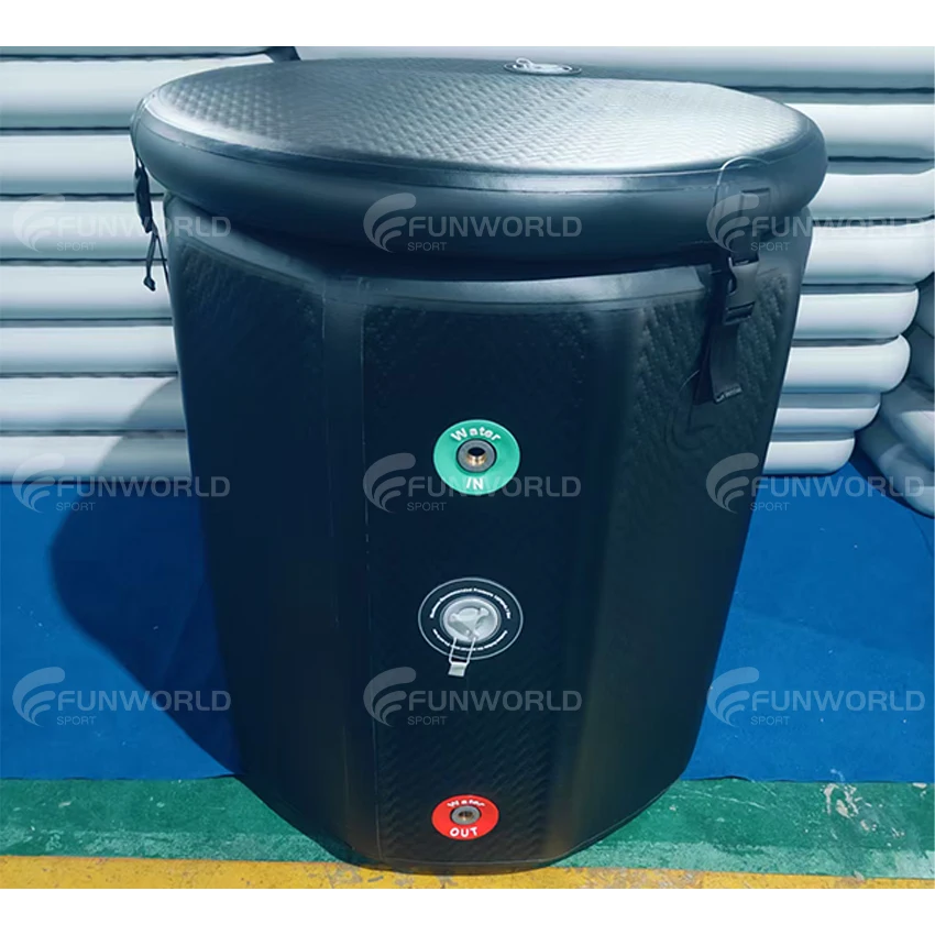 

Optional Premium Chiller The Cold Pod Ice Bath Recovery Cold Plunge Barrel With Lid For Athletes