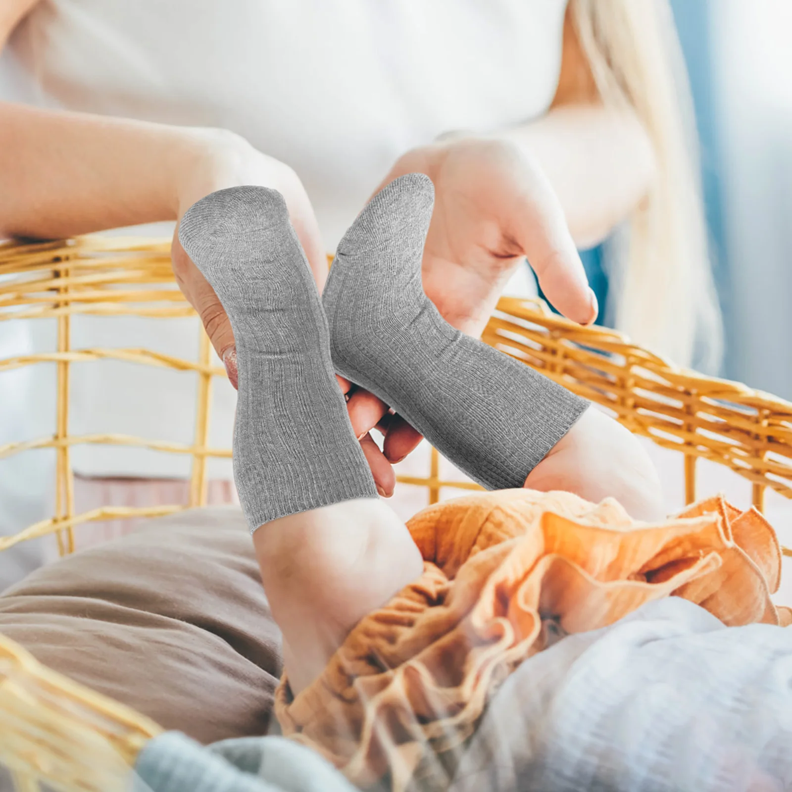 

6 Pairs Baby Knee Socks Newborn Infant Crew Combed Cotton Toddler Tall Soft Comfortable NonSlip Variety Colors Sizes