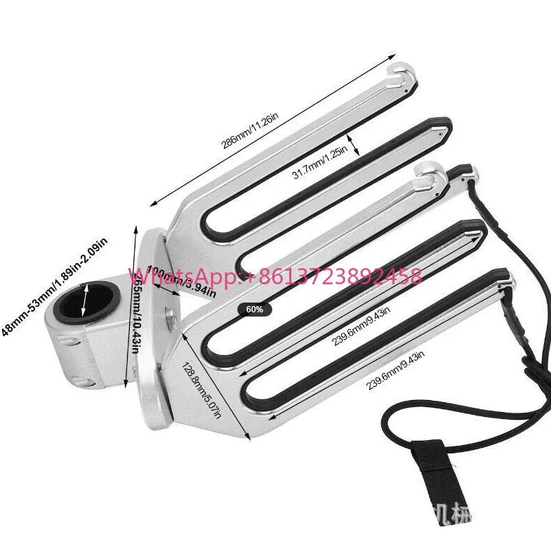 Surf bracket Water skiing board frame Surfboard tower 6061 Aluminum alloy frame Yacht accessories Yacht special bracket