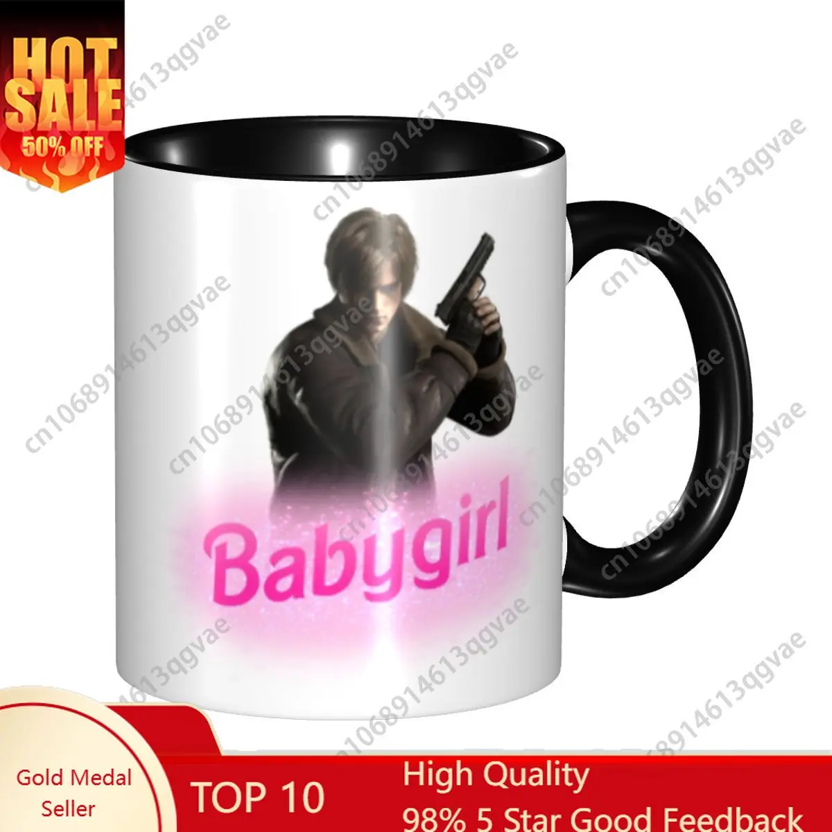 

Leon Kennedy Horror Tv Movies Mugs Custom Coffee Ceramic Mug Cup Creative Present
