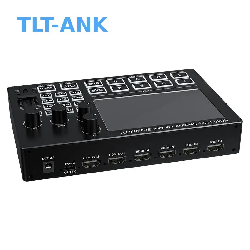 Fotografia 3: Monitor de 5 Polegadas com HDMI 1080P/60Hz, Switcher Tipo-C 3.0 e Placa de Captura de Áudio Multicanal para Acessórios de Vídeo