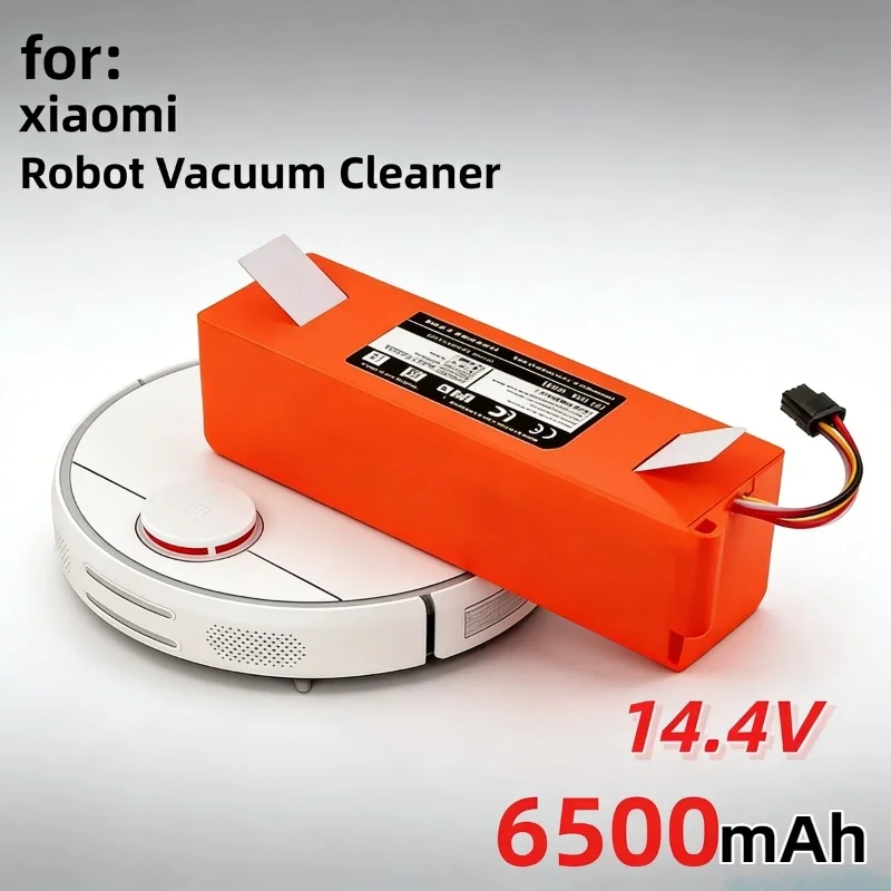 

Premium 14.4V 6500mAh Lithium Ion Battery Long Life Spare Pack for Xiaomi Roborock S55 S60 S65 S50 S51 S5 MAX S6 Robot Vacuum