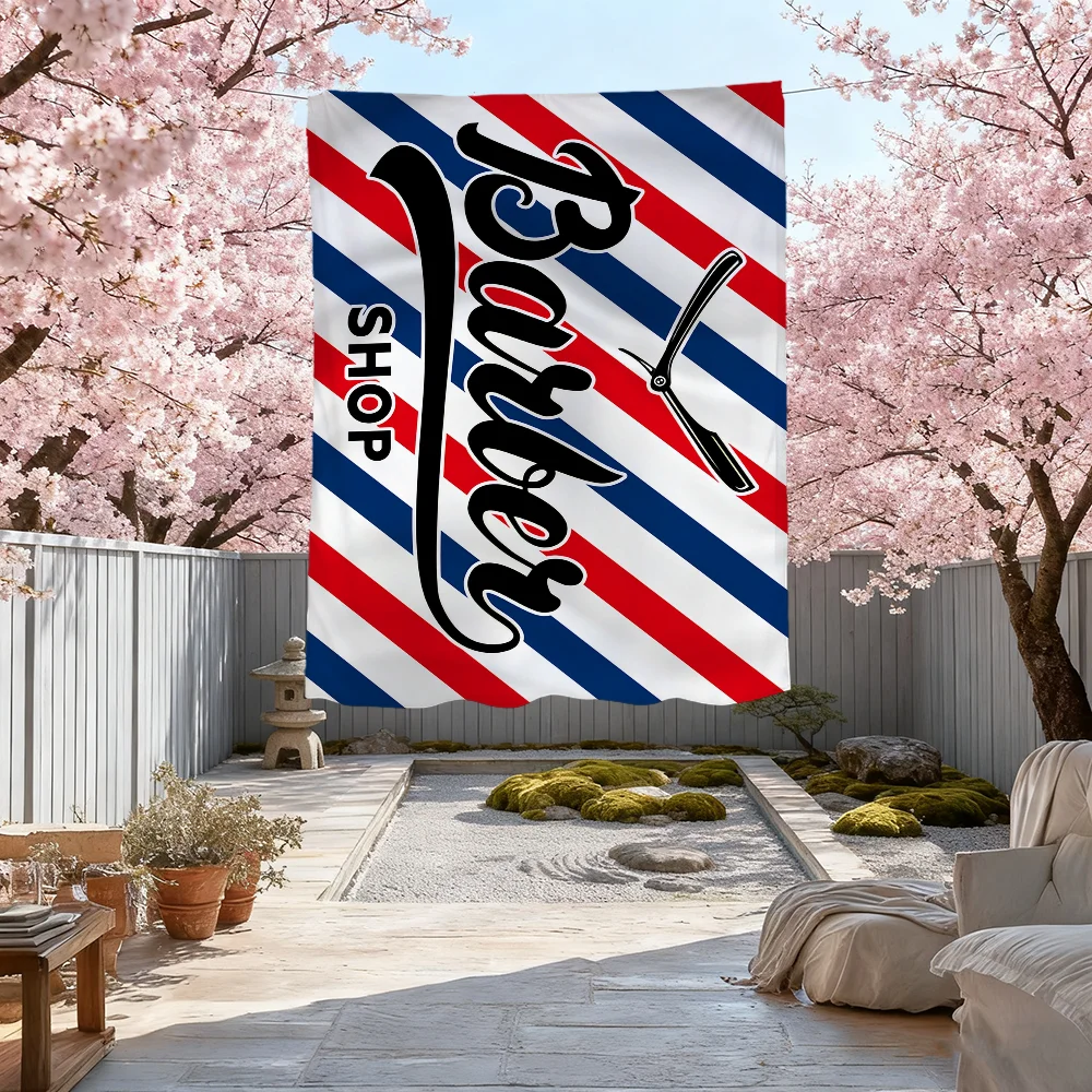 Barber Shop Flagge für Wohnzimmer, zum Aufhängen, für Zuhause, Wohnheim, Dekoration, Kunst, Garage, Bar, Wand, Club, Live-Dekoration, Banner