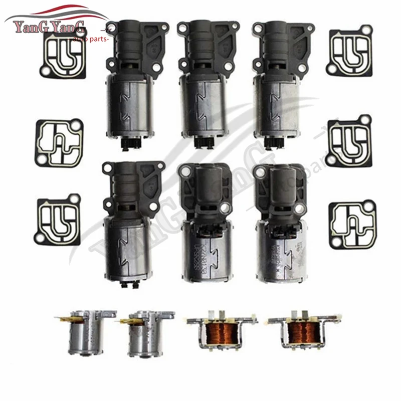 10PCS DQ500 DL501 0B5 Transmission Solenoid Valve Kit for Audi A4 A6 A7 Q5 7-speed 08-11