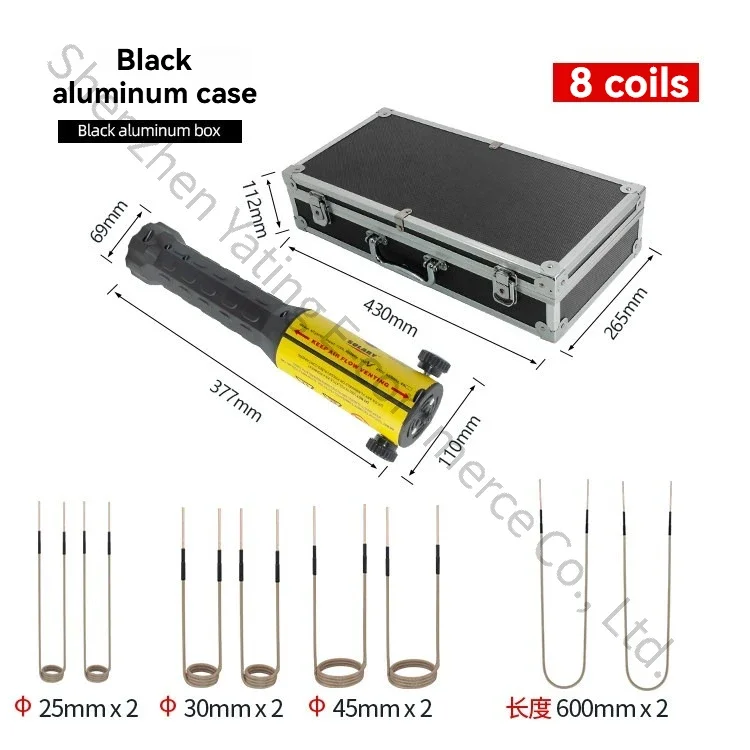1PC 110v 220V Electromagnetic Heating Device for Heating Screws Aluminum Box Style Handheld High-Frequency Inductive Heating Mac