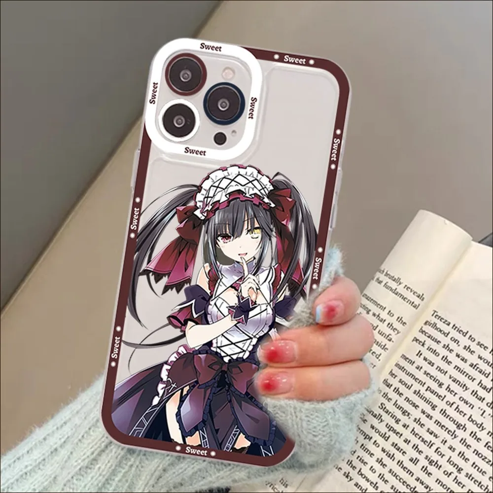 Date A Live Tokisaki Kurumi Phone Case For iPhone 13 14 Pro Max XS XR 12 11 Pro 13 Mini 6 7 8 Plus Soft Clear Back Cover