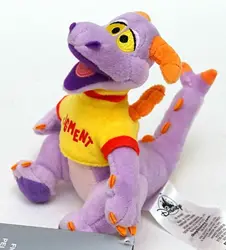 2020 Disney Parks Exclusive Epcot Mini Figment Shoulder Pal Magnet Plush