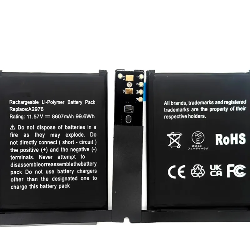 Nobi A2976 Battery for MacBook Pro 16 inch (end 2023 EMC 8408 Version) Compatible Part Number A2991 A2976 （99.6Wh-11.57V)