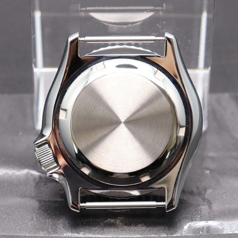 Cassa per orologio in argento da 42,5 mm Vetro zaffiro per SKX007 NH35 NH36 NH38 NH34 Movimento automatico Quadrante da 28,5 mm Parti di riparazione per orologi