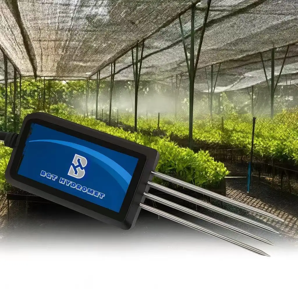CE RS485 Measuring Logging Soil Moisture Temperature Humidity EC NPK pH Soil Moisture Sensor
