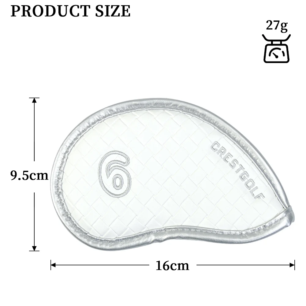 Golf Iron Head Covers Cool Woven Texture 9 pcs Set #4-9PAS Durable Precision Headcover