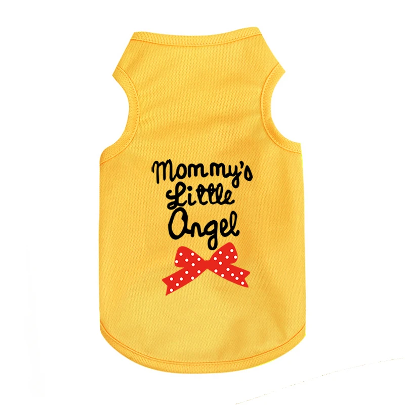 Pet spring and summer vest beautiful dog cat clothes vest mesh breathable pet clothes Good quality