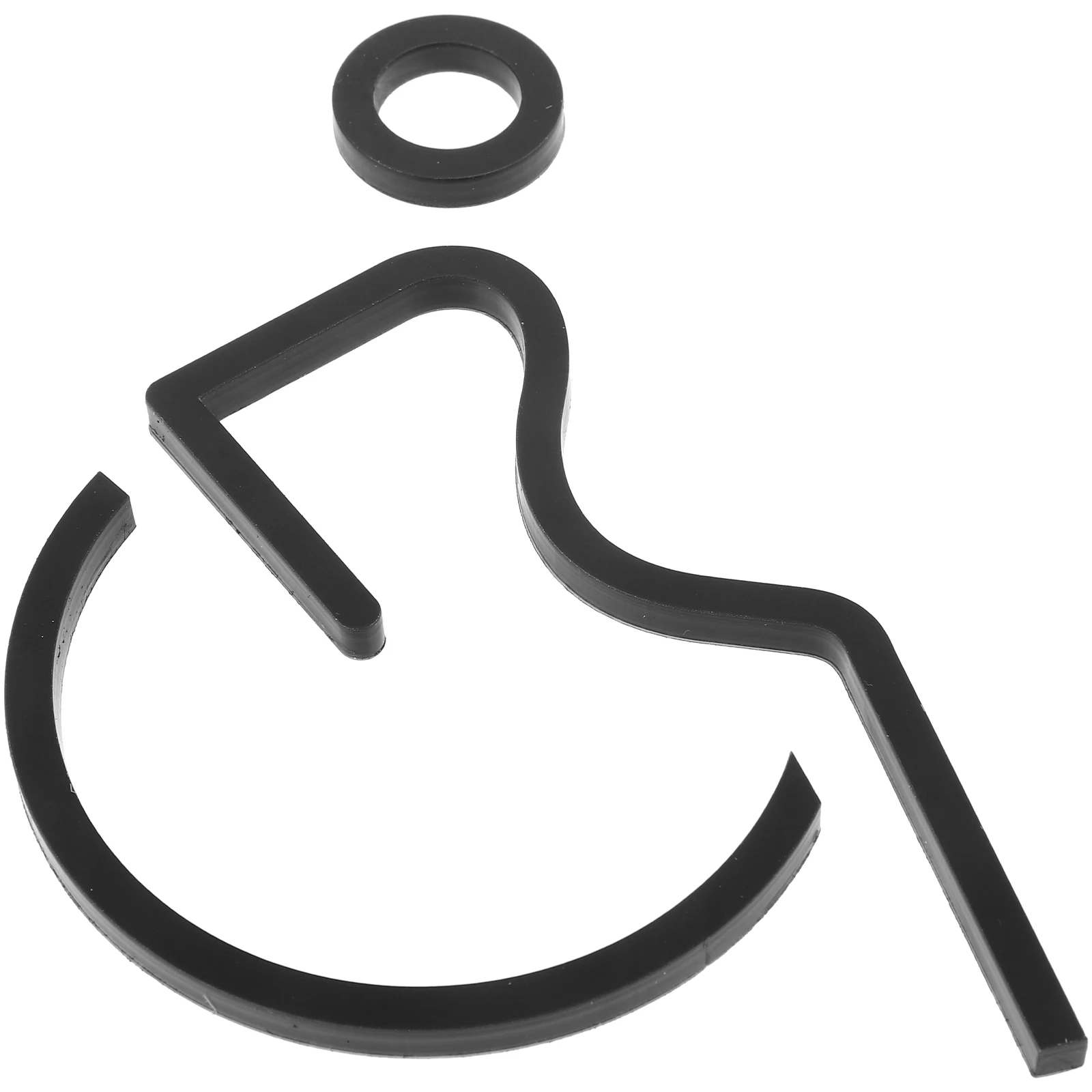 

Accessible Bathroom Signage Disabled Wheelchair Symbol for Toilet Restroom Public Safety Traffic Sign Sturdy Acrylic