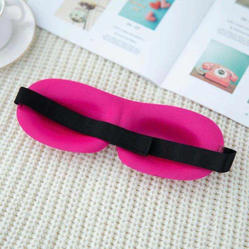 3D Sleeping Eye Mask Travel Rest Aid Eye Cover Patch Paded Soft Sleeping Mask Blindfold Eye Relax Massager