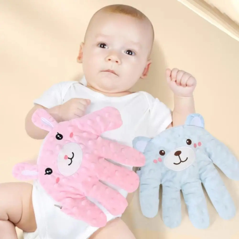 Neonati telecomandati palme rilassanti schiaffo automatico guanto per le mani cuscino per il sonno del bambino cuscino ergonomico anti-shock lenitivo per le mani