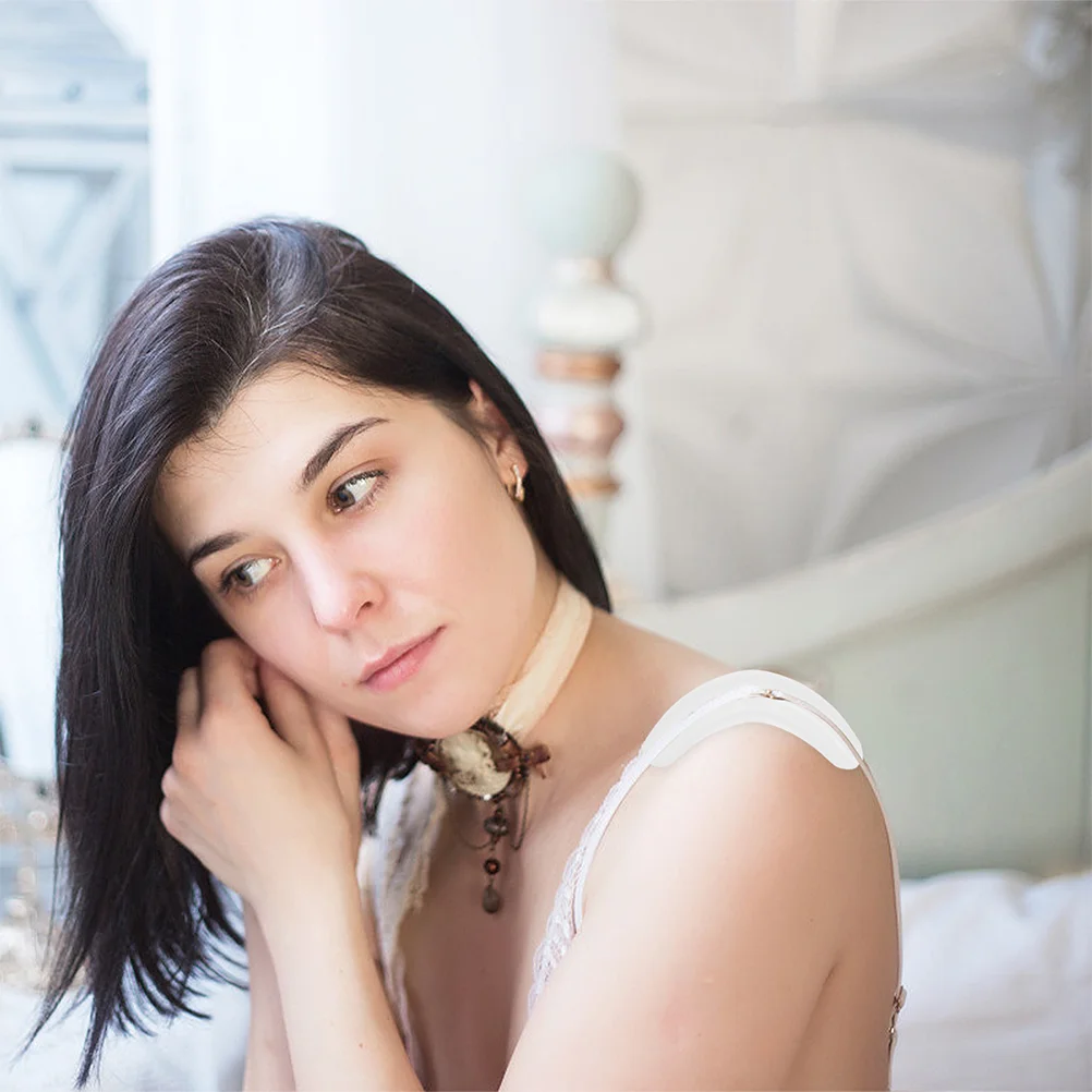 4 قطعة منصات الكتف سيليكون حزام شفاف وسائد النساء حمالات الصدر اكسسوارات المضادة للانزلاق ملابس داخلية مريحة بقع القيادة #6