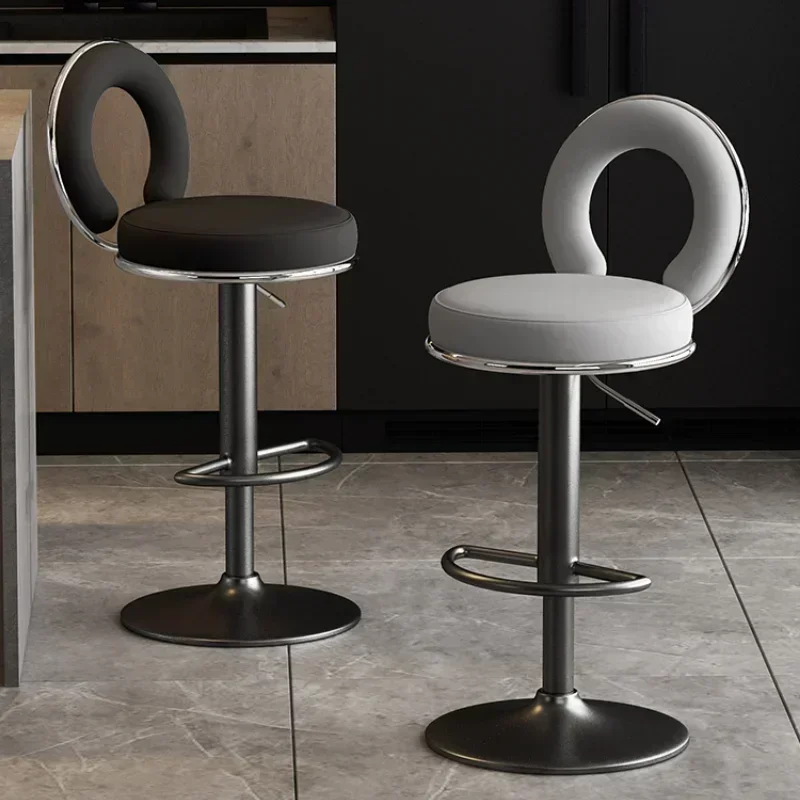 Light Luxury Modern Bar Chairs Living Room Lounge Metal High Stool Commercial Restaurant Counter Stool Bar Furniture