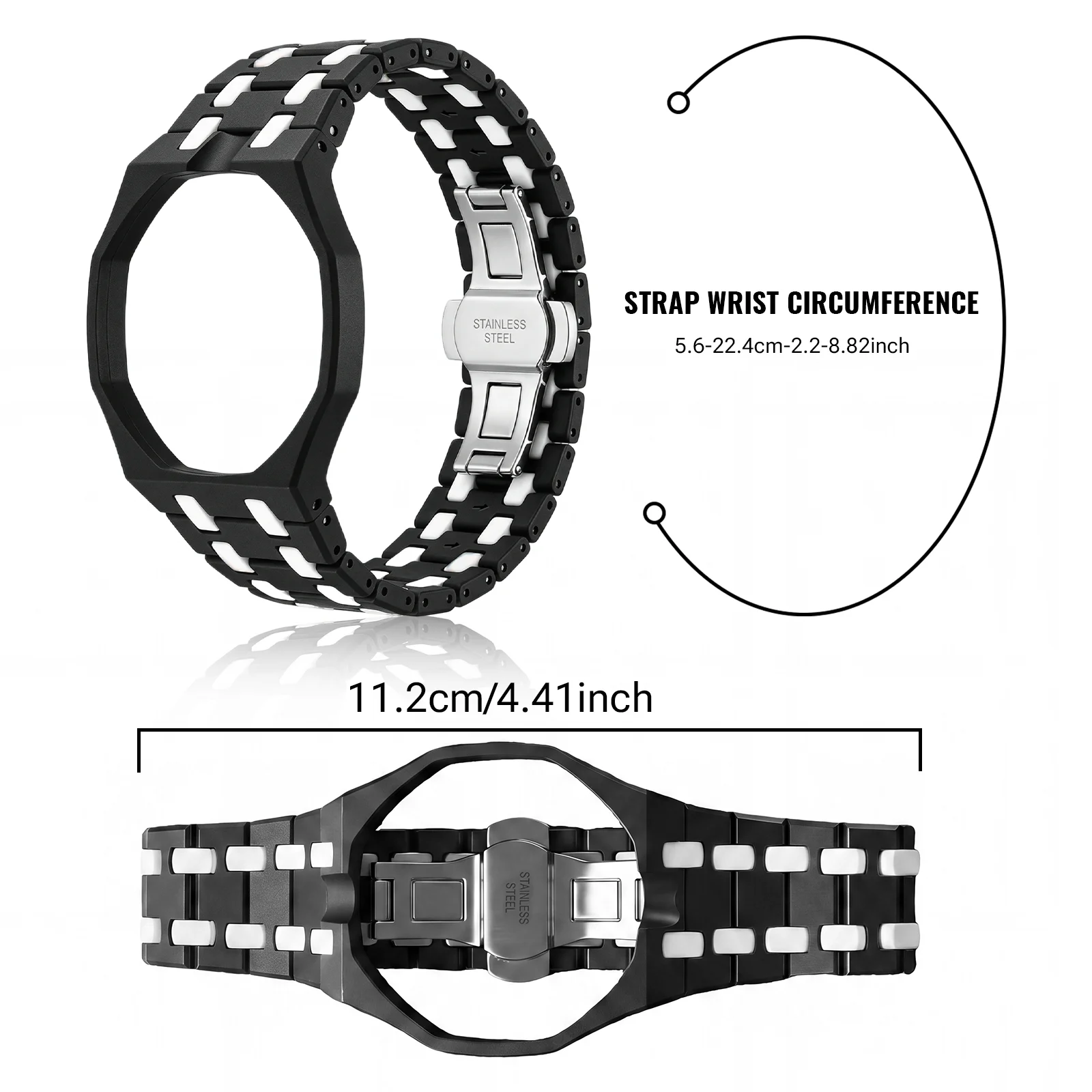 Bioceramics Watch Band For Swatch X AP Royal POP Durable Two-Tone Modification Kit Strap Case Changer To Wristwatch Accessories