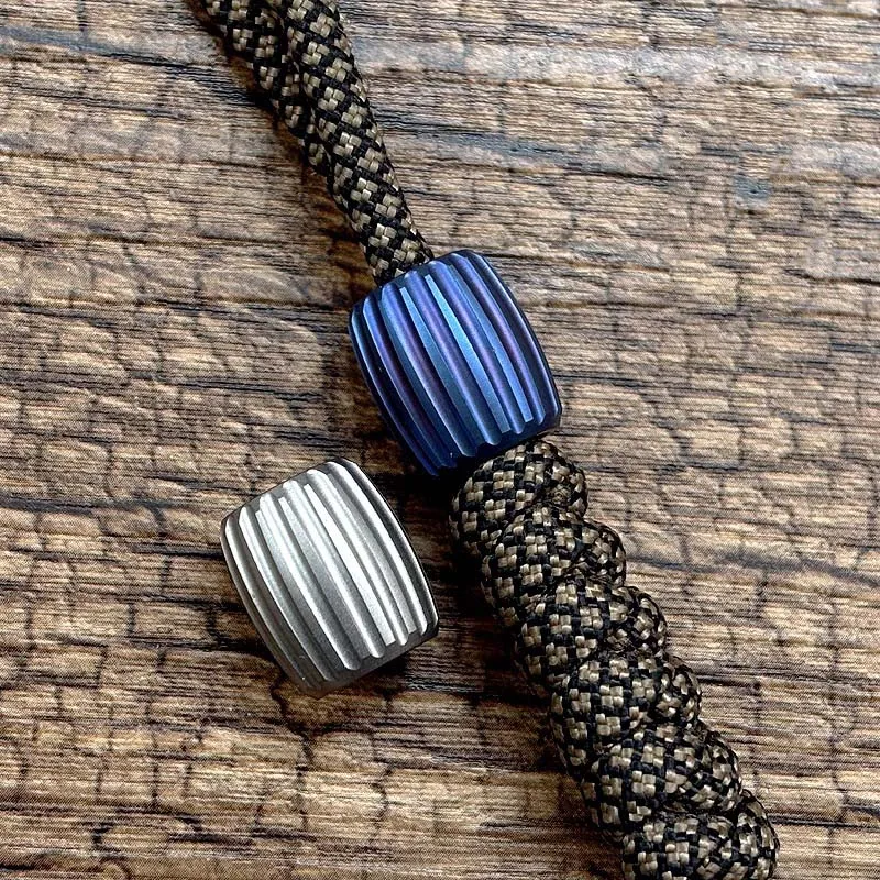 

1 шт., титановый нож, ремешок из бисера, ожерелье из паракорда, кулон, браслет, инструмент для изготовления бисера EDC