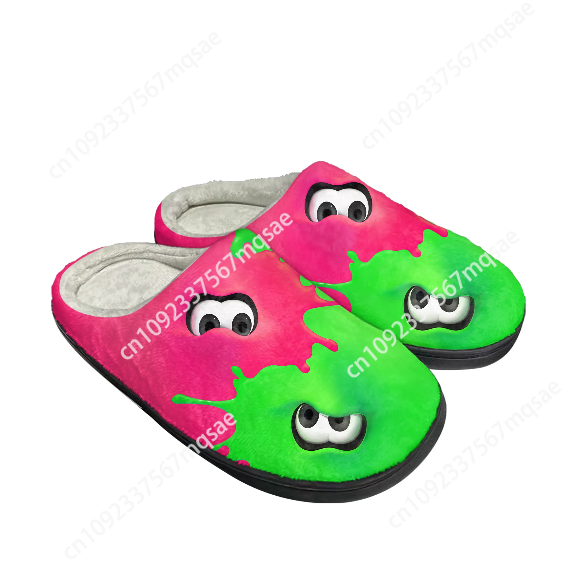 

Splatoons Game Home Cotton Custom Slippers Mens Womens High Quality Sandals Plush Casual Keep Warm Shoes Thermal Slipper