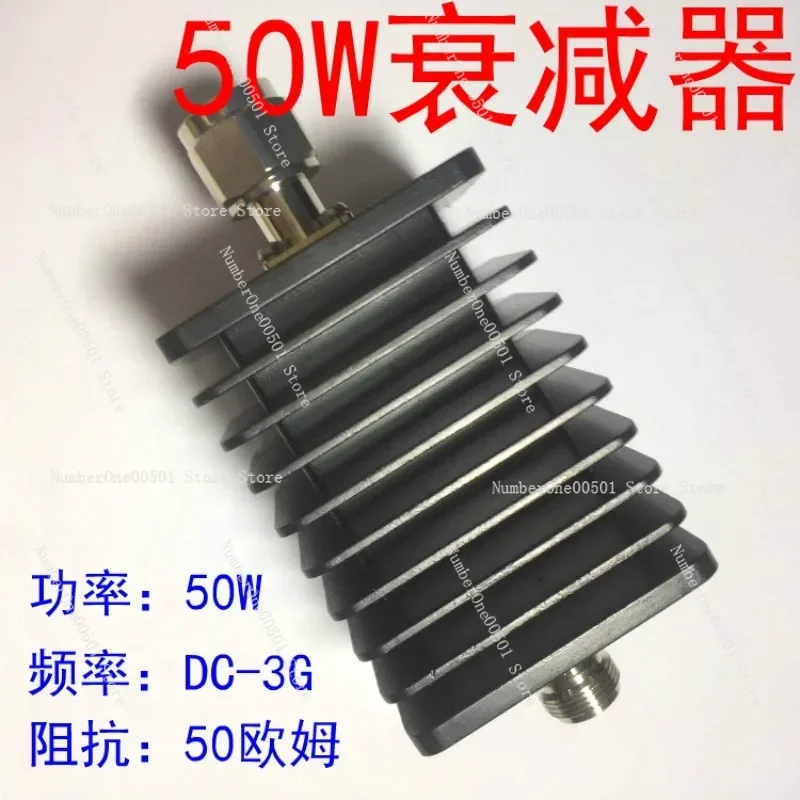 50W Attenuator Type N Coaxial Fixed RF -3GHz -4GHz 3DB to 50DB 50 Ohm