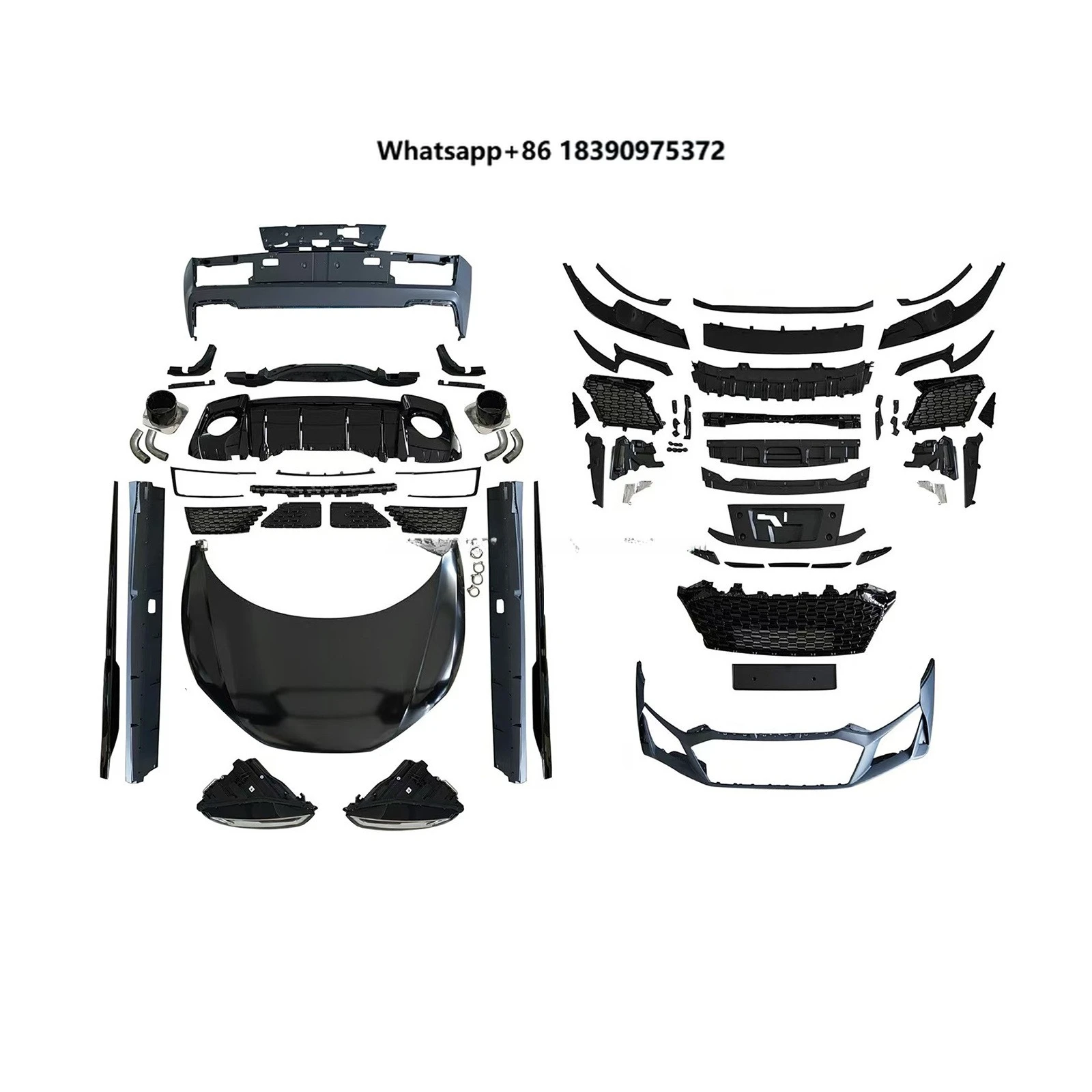 New Auto Body Kits for 07-16 R8 MK1 Includes Bumper Side Skirt Rear Diffuser | High Quality Clip-on Upgrade Easy