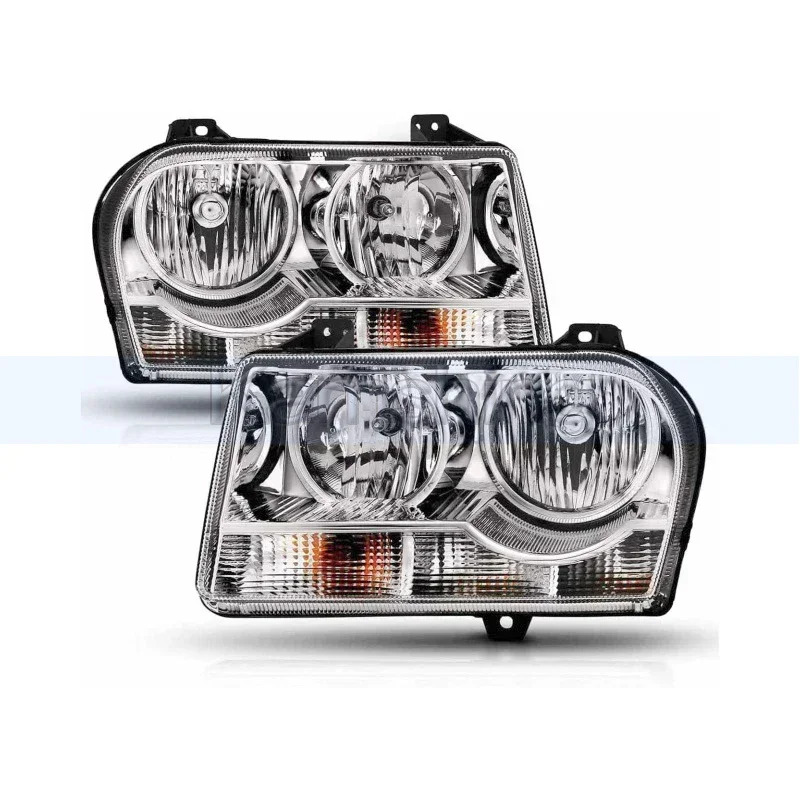 Car Front Bumper Headlight For Chrysler 300 300C 2005-2010 Front Headlamp Head Lamp Head Light Halogen a pair