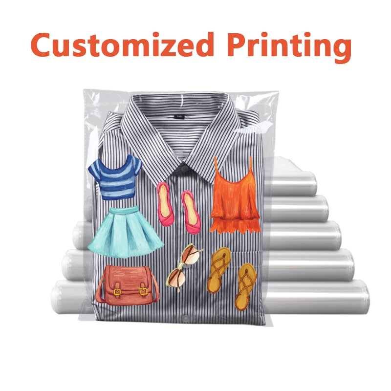 

Customized LOGO OPP Clothing Packaging Suit Gift Toys Underwear PE Bag