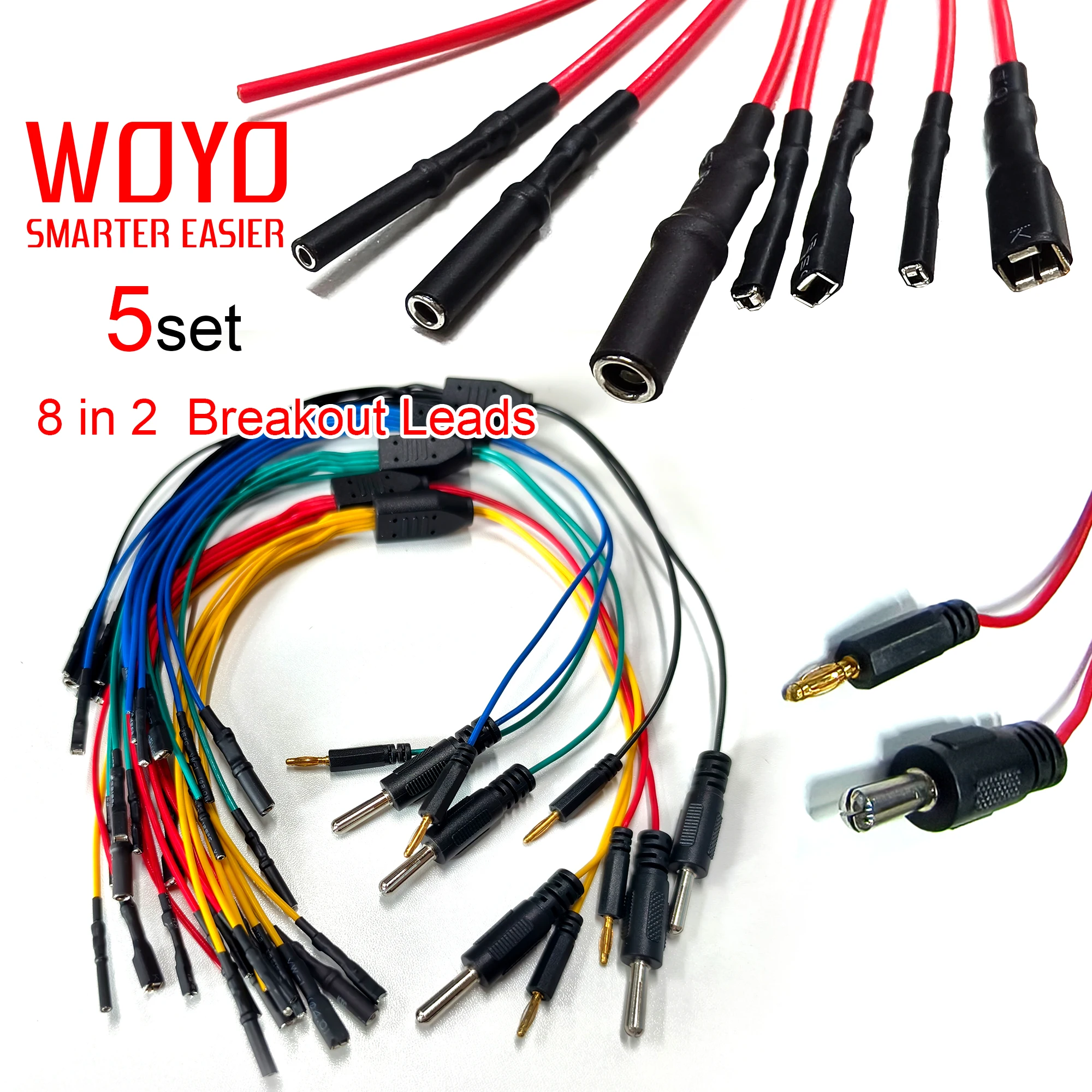 

WOYO CTBC001 8-way ECU Breakout Leads for Automotive Diagnostic Oscilloscope Line Cable DIY Connection