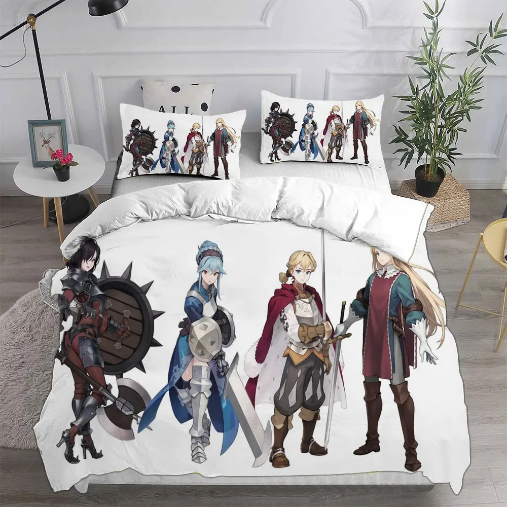 

3D Printed Game Unicorn Overlord Bedding Sets Comforter Quilt Bed Cover Duvet Cover Pillow Case 2-3 Pieces Sets Kids Adult Size