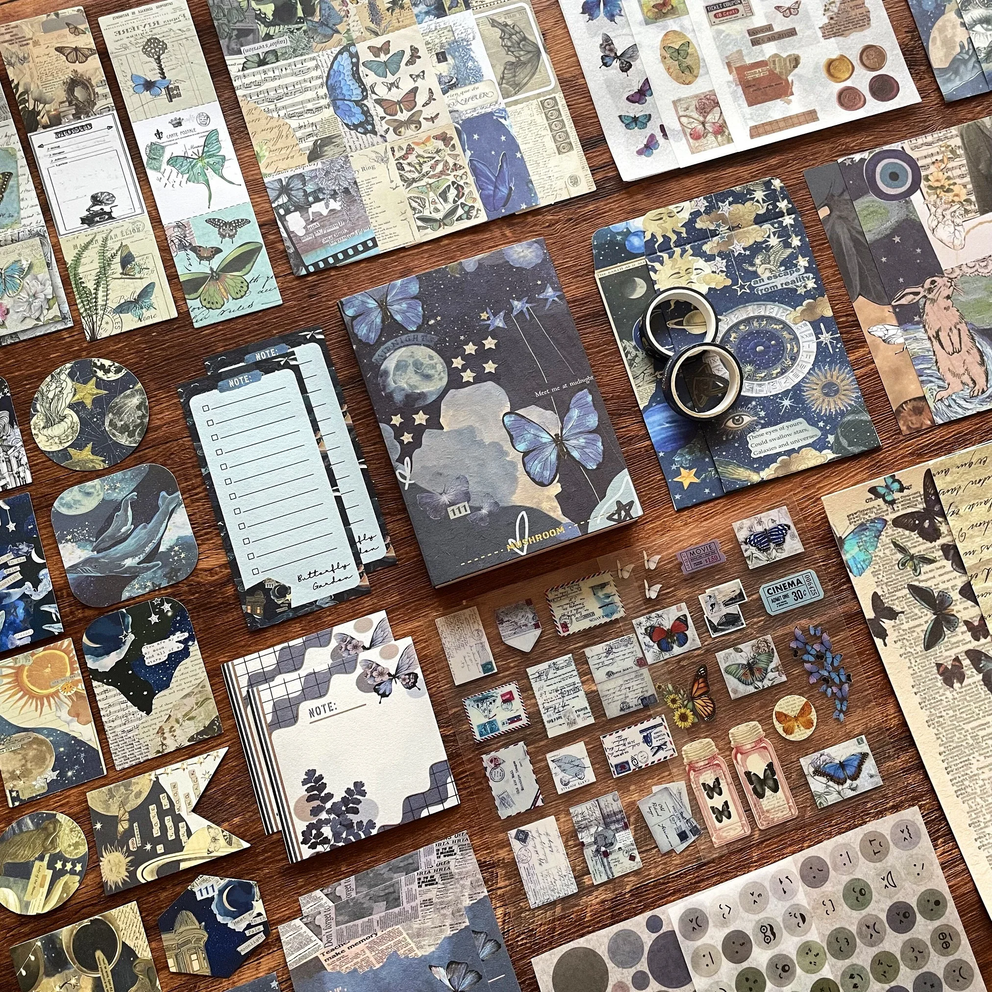 232pcs/box Scrapbooking Set DI - Vintage Junk Journal Scrapbooking Paper ulasan dan harga