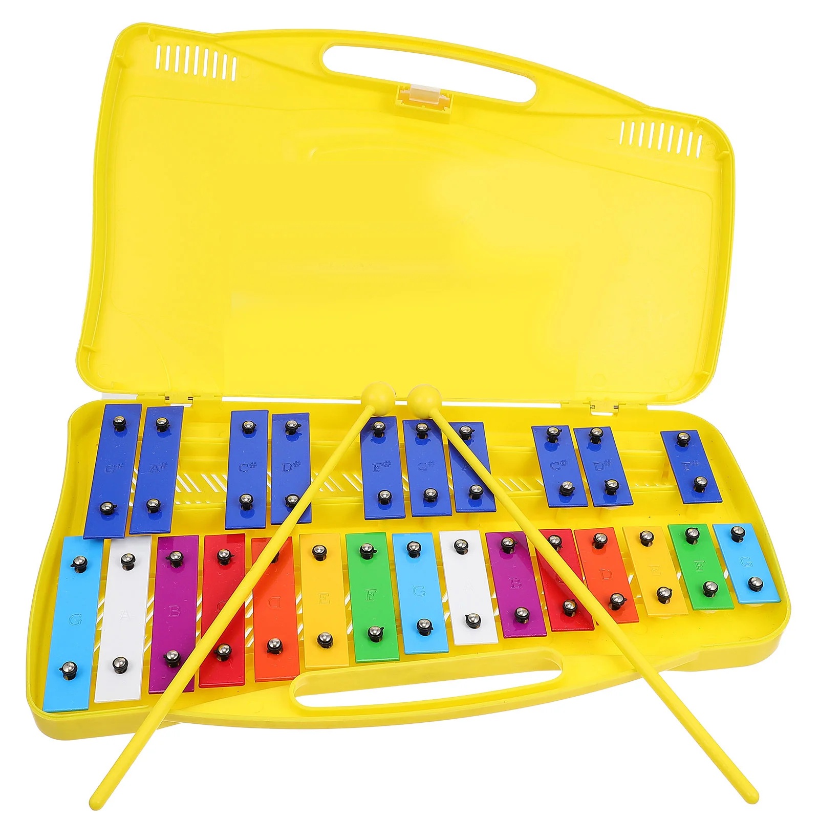 25-tone Piano Playing Fun and Practical Toy Percussion with 25-Note Plate Music Clear Sweet Sound Wooden Iron Musical