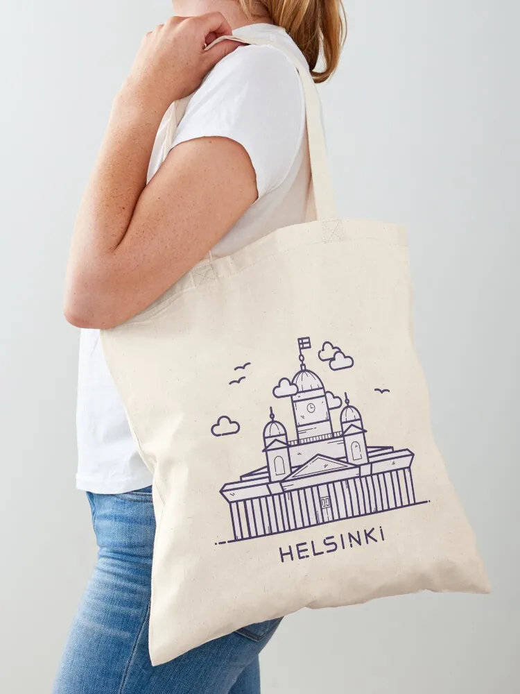 

Helsinki Cathedral (white) Tote Bag great bag Big bag women Big Eco