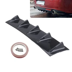 Parachoques trasero Universal para coche, difusor de Alerón, pegatina protectora, decoración modificada, anticolisión, 5 aletas de tiburón