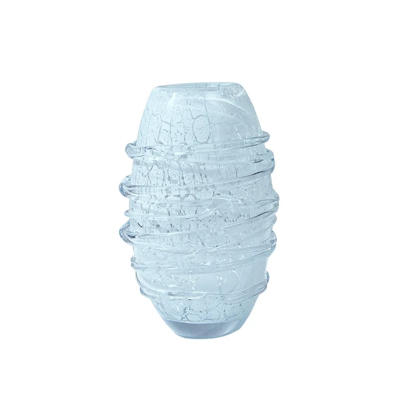 

Simple light luxury high-footed ice crack vase ice crack fruit plate living room coffee table model room soft decoration glaze