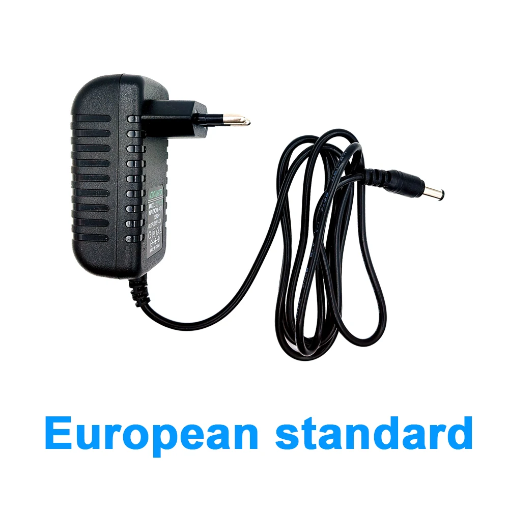 2pcs Power Adapter AC 100-240V Input DC 12V 2A Output Supply Charger Universal Adapter Converter Plug for Camera DVR Router LED