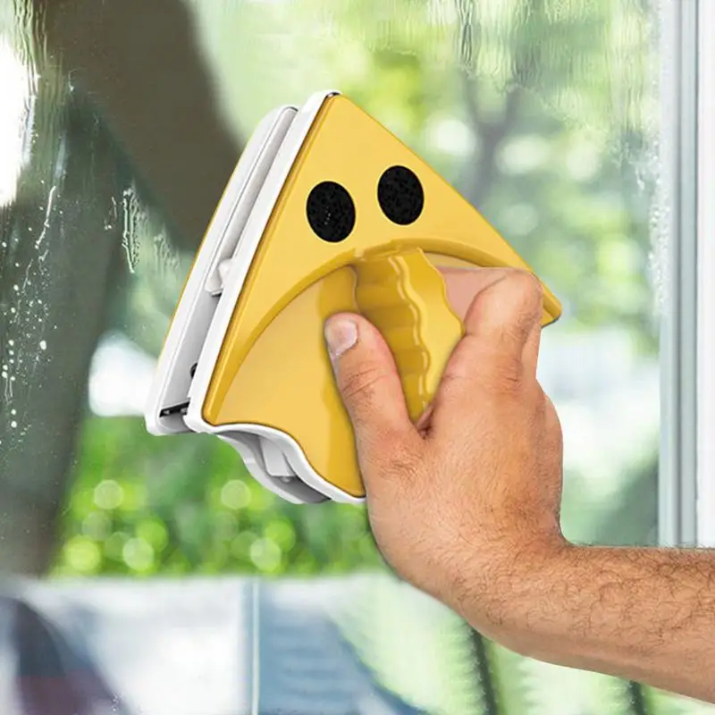 Double-Side Magnetic Glass Cleaner Window Wiper Household Window Cleaner Tool for Cleaning Window Thicknesses from 3-8mm