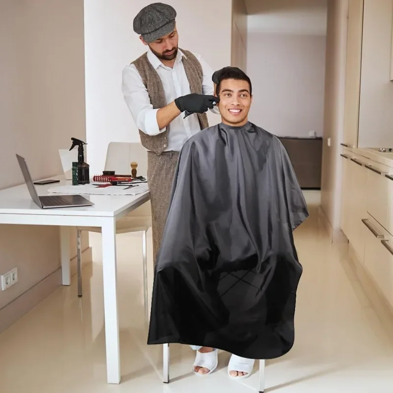 1pc Professional Hair Cutting Cape with Adjustable Snap Closure, Salon Barber Cape,Waterproof Hairdressing Salon Cape