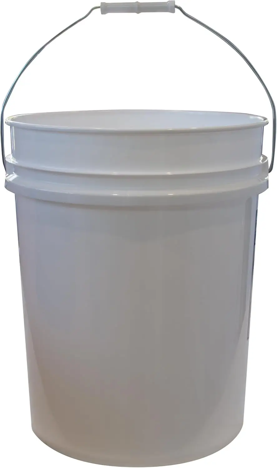 10 Buckets and 10 Lids, White (5 Gallon) - Plastic Material