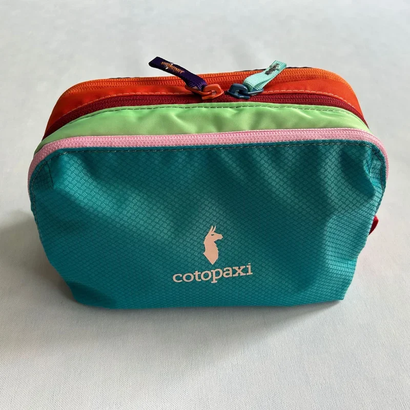 وضع السفر في الهواء الطلق حقيبة تخزين حقيبة مكياج ملونة منسوجة صديقة للبيئة