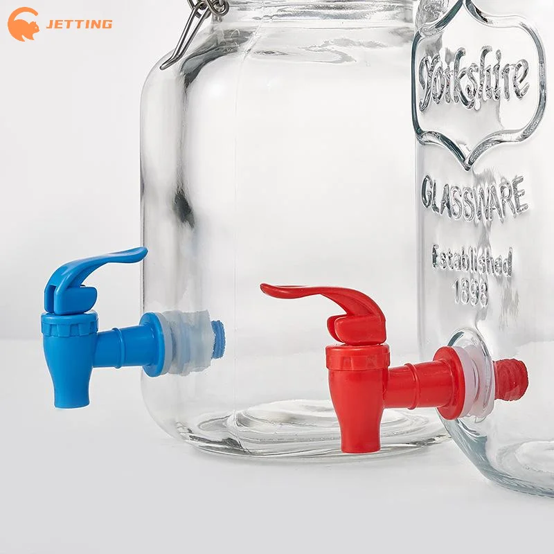 (New) 1Pcs Glass Bottle Jar Water Tank Faucet 17mm PP Grain Leak Proof Faucet Water Tap With Filter Valve Water Dispenser