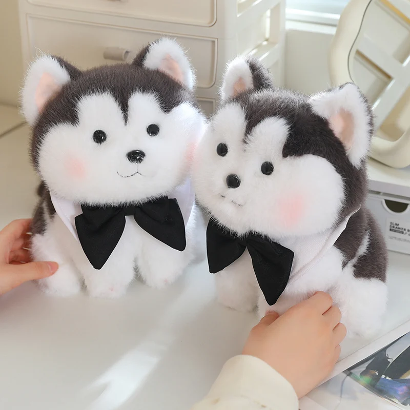 

Puff Dog Plush Toys White Dog Stuffed Doll Toys Hobbies Collection Accompany Sleep Toy Home Decor Toys Kids Birthday Gifts